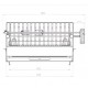Le Marquier Vulcain Barbecue with Built-In Rotisserie 61x33