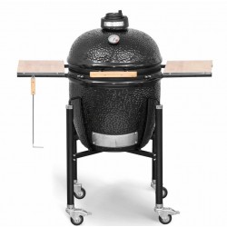 Kamado Monolith Basic Parrilla Negra con Carro