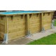 Pool Wood Ubbink Azura 300x430 H126cm Blue Liner