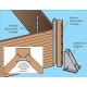 Pool Wood Ubbink Azura 300x430 H126cm Blue Liner