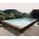 Ubbink Azura Piscina in Legno 300x430 H126cm Fodera Beige