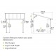 Pergola addossata Olympia 3x4,25m in alluminio bianco e Canopia in policarbonato