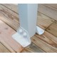 Olympia 3x4,25 m Wandpergola aus Weißaluminium und Canopia Polycarbonat
