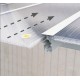 Pérgola de parede Olympia 3x5,46m em alumínio branco e policarbonato Canopia