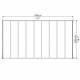 Pergola addossata Olympia 3x5,46m in alluminio bianco e Canopia in policarbonato