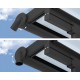 Pergola addossata Olympia 3x7,30m grigio alluminio e policarbonato Canopia