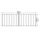 Pérgola de pared Olympia 3x7,30m de aluminio gris y policarbonato Canopia