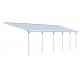 Pérgola de parede Olympia 3x5,46m em alumínio branco e policarbonato Canopia