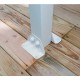 Pérgola de parede Olympia 3x5,46m em alumínio branco e policarbonato Canopia