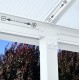 Olympia 3x5,46 m Wandpergola aus Weißaluminium und Canopia Polycarbonat