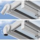 Olympia 3x5,46m witte aluminium en Canopia polycarbonaat wandpergola