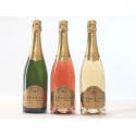 Champagne HeraLion Mix Sélection Eclat d'Or, Rosé,Vintage - 3 Blles